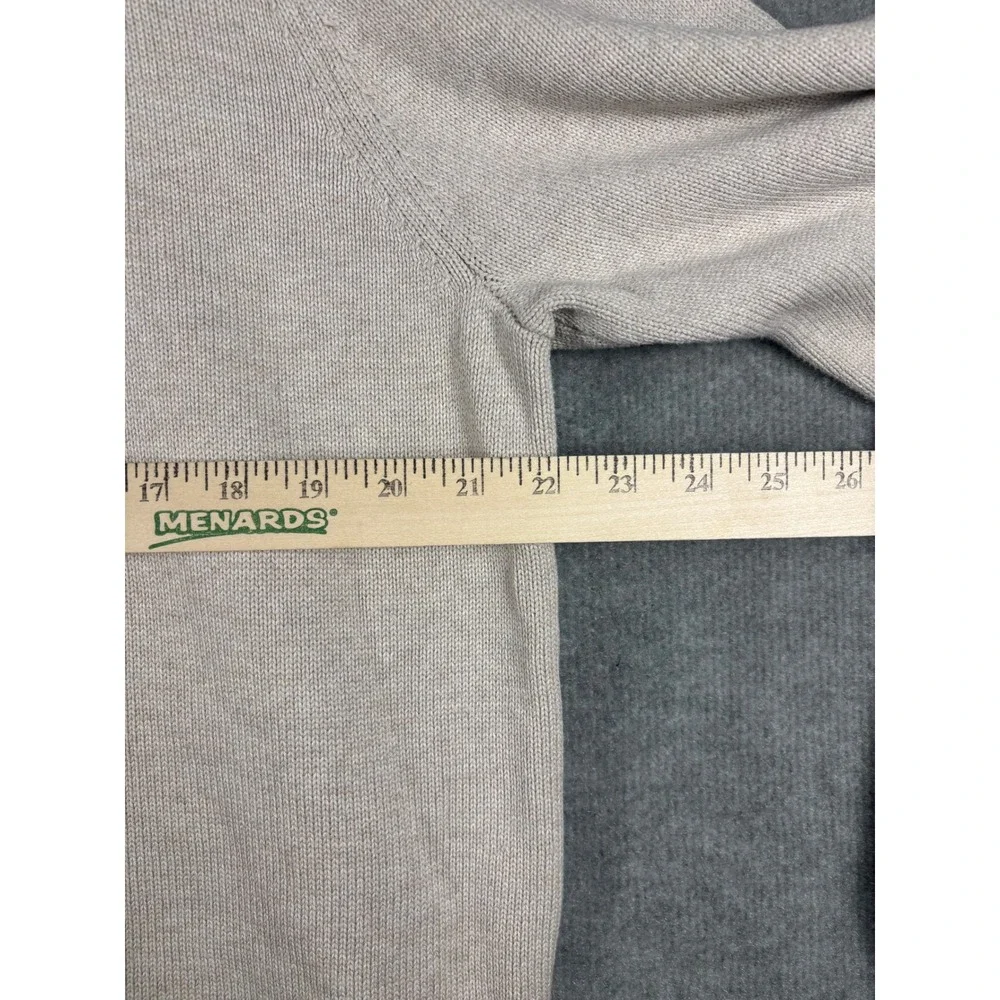 J. Crew Mens XXL Beige‎ Cotton Crewneck Knit Sweater BI841 HO23 Tan Long Sleeve